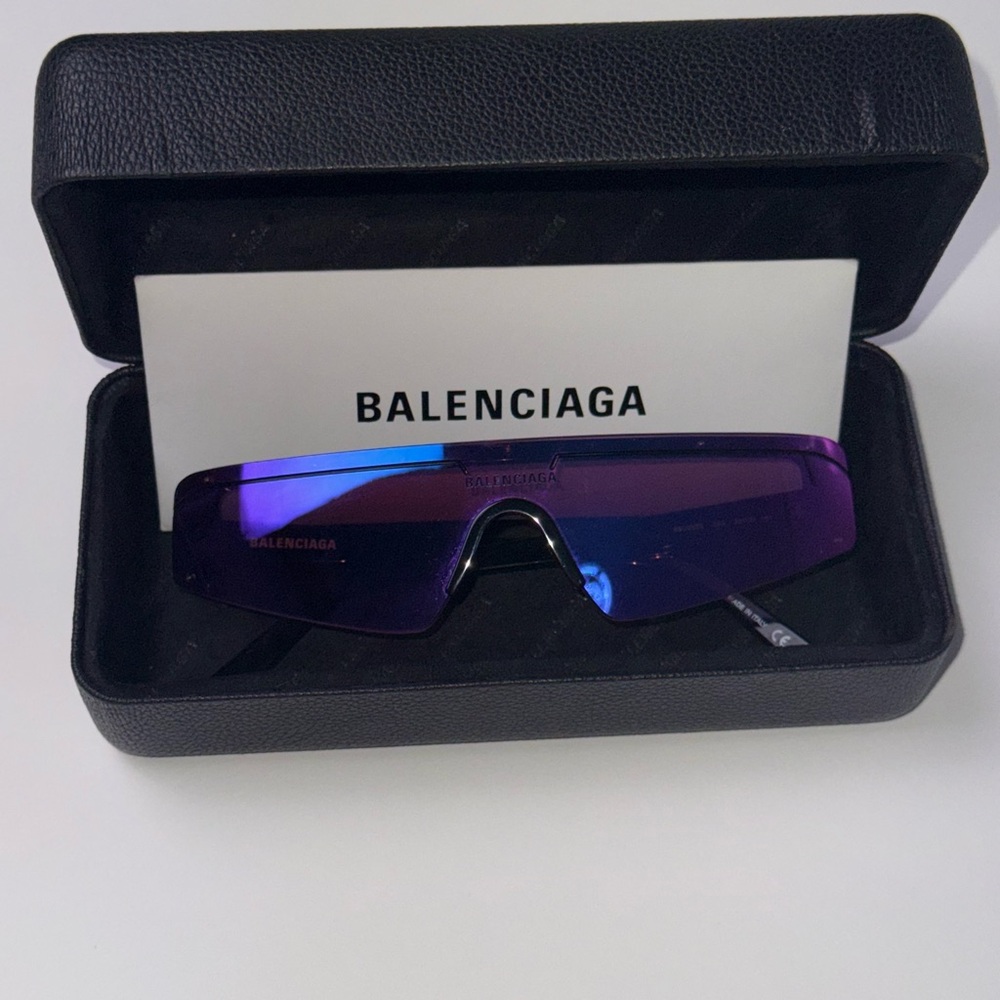Balenciaga Violet Shield Sunglasses